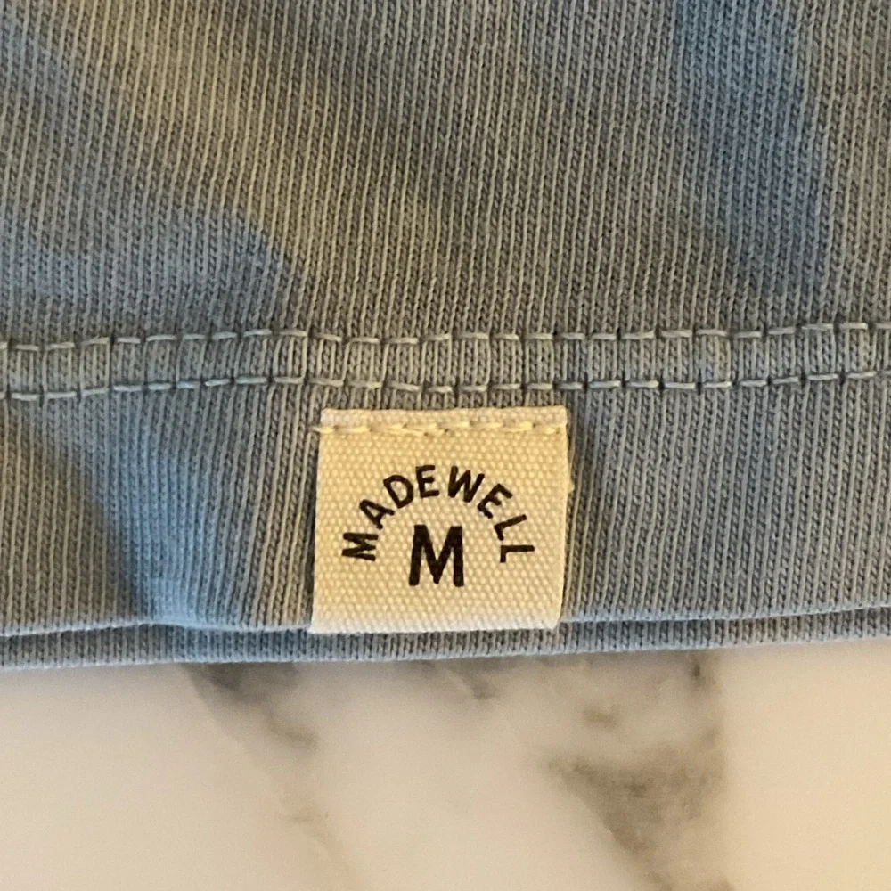 NWT Madewell All Day Casual Short Sleeve Crewneck Tee Shirt Sz XL Dye Flaw